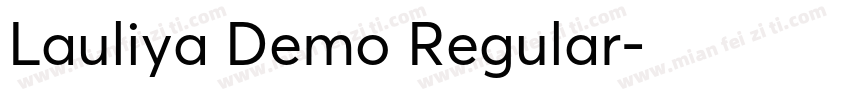 Lauliya Demo Regular字体转换